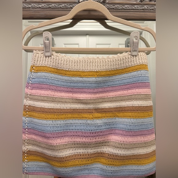 Lovers and Friends (@Revolve) Mini Skirt - Small - Horizon pastel stripe - Picture 5 of 9